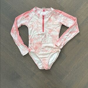 Munster Pink and White long sleeve Swimsuit
